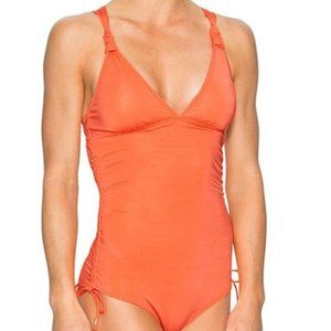 Athleta Coral Sunset AquaLuxe One-Piece